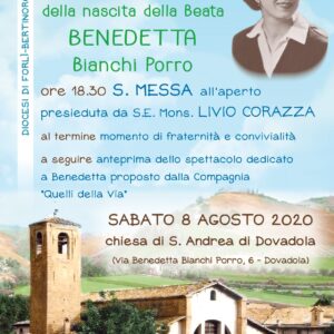 84° Anniversario della nascita della Beata Benedetta Bianchi Porro